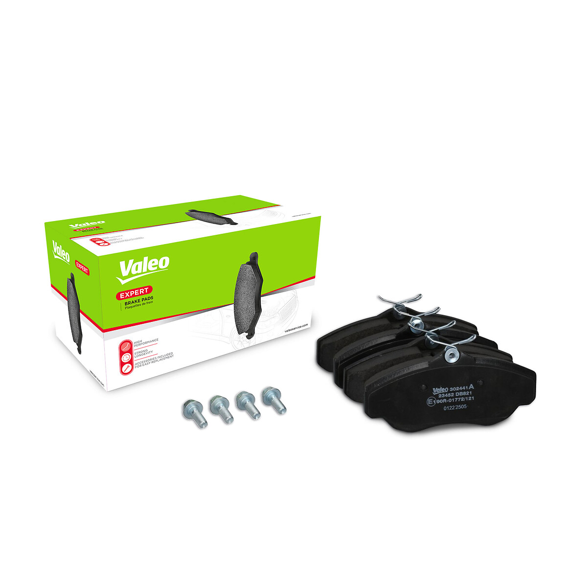 Jeu de 4 plaquettes de frein VALEO ref. 302441A